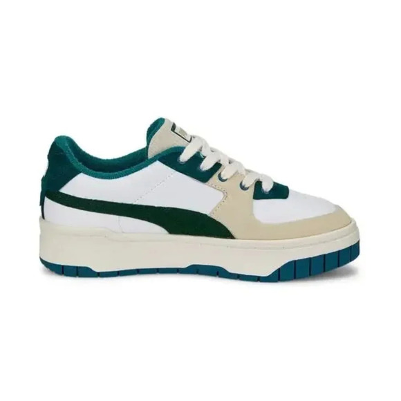 Puma  Cali Dream Ivy League Terry Sneaker White Green Size 7 - Picture 5 of 13